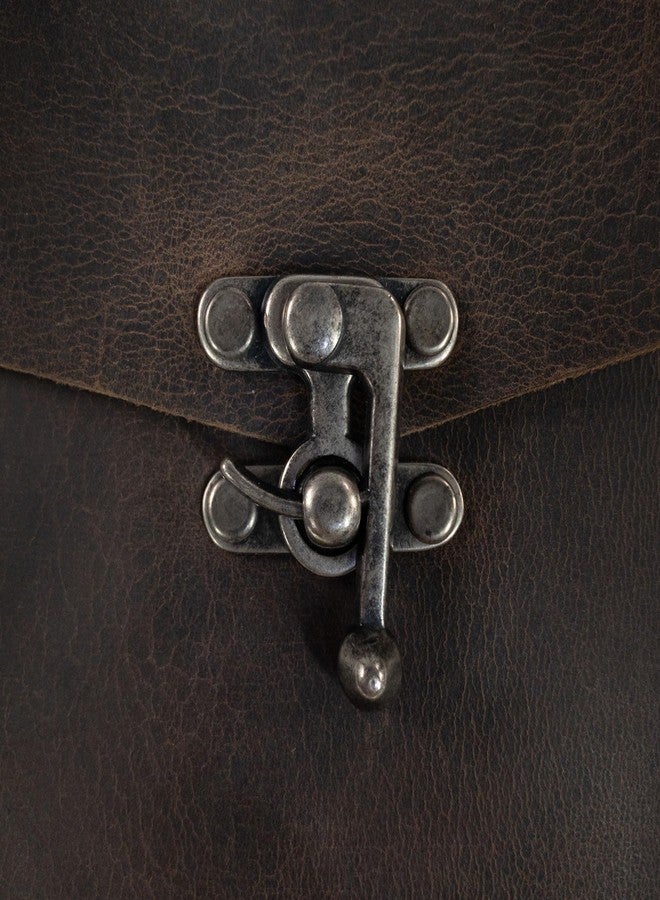 Valhalla Gear, Vintage Belt Pouch for Small Notebooks, Cellphone and Personal Items, Full Grain Leather Bag, Handmade Accessories, Bourbon Brown - Image 4